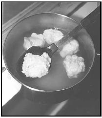Knedlíky, or dumplings, are made from dough that is boiled in water. EPD Photos